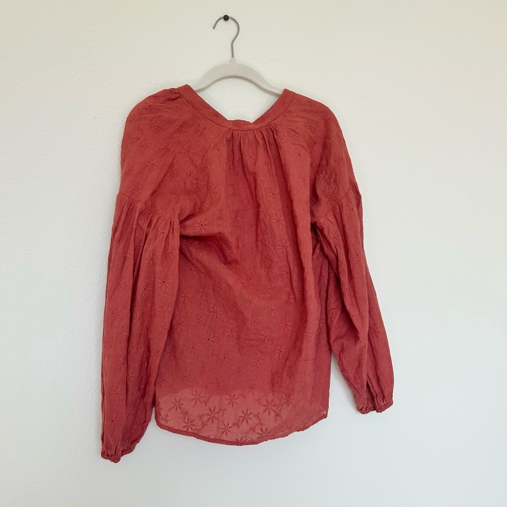 NWT MinkPink Long Sleeve Eyelet Floral Top & Tiered Mini Skirt Set - Picture 5 of 7